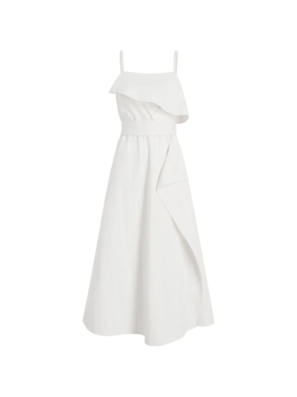 Proenza Schouler White Label Reign Dress In Washed Cotton In Neutral