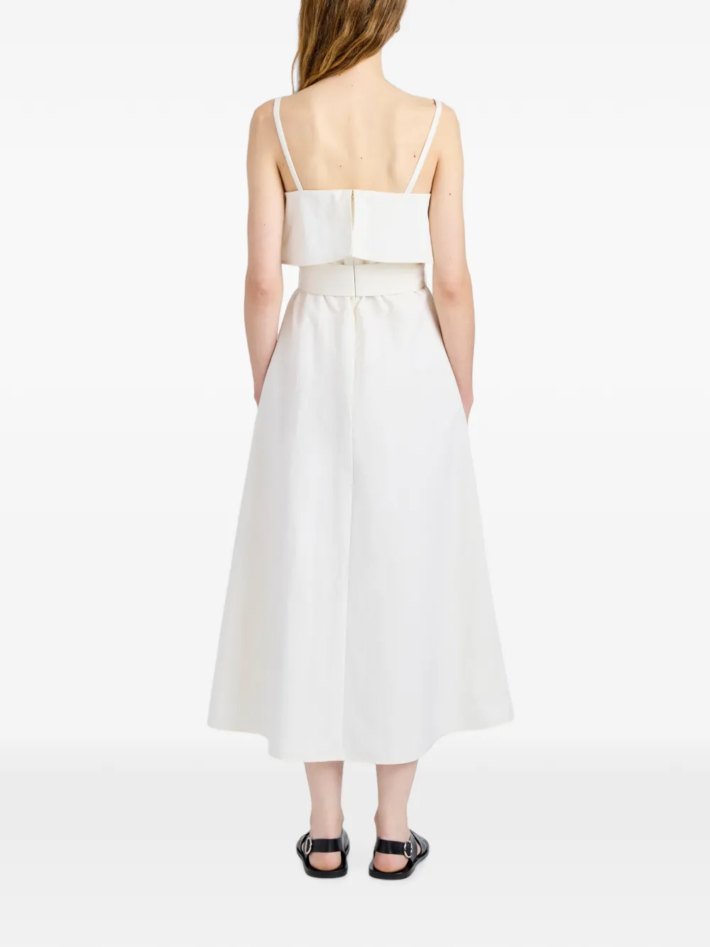 Proenza Schouler White Label Reign jurk van gewassen katoen Beige