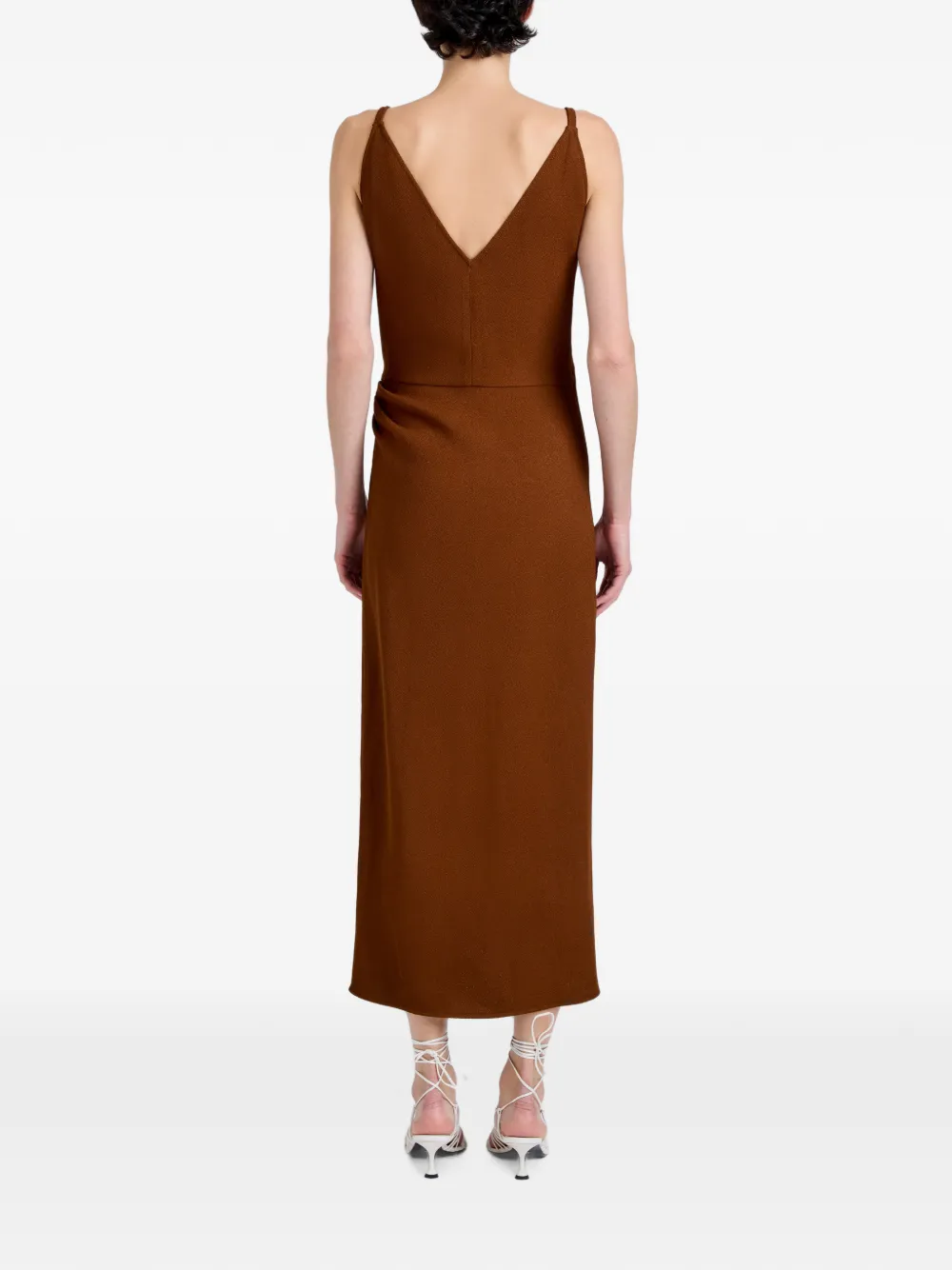 Proenza Schouler Noema sable jurk Bruin