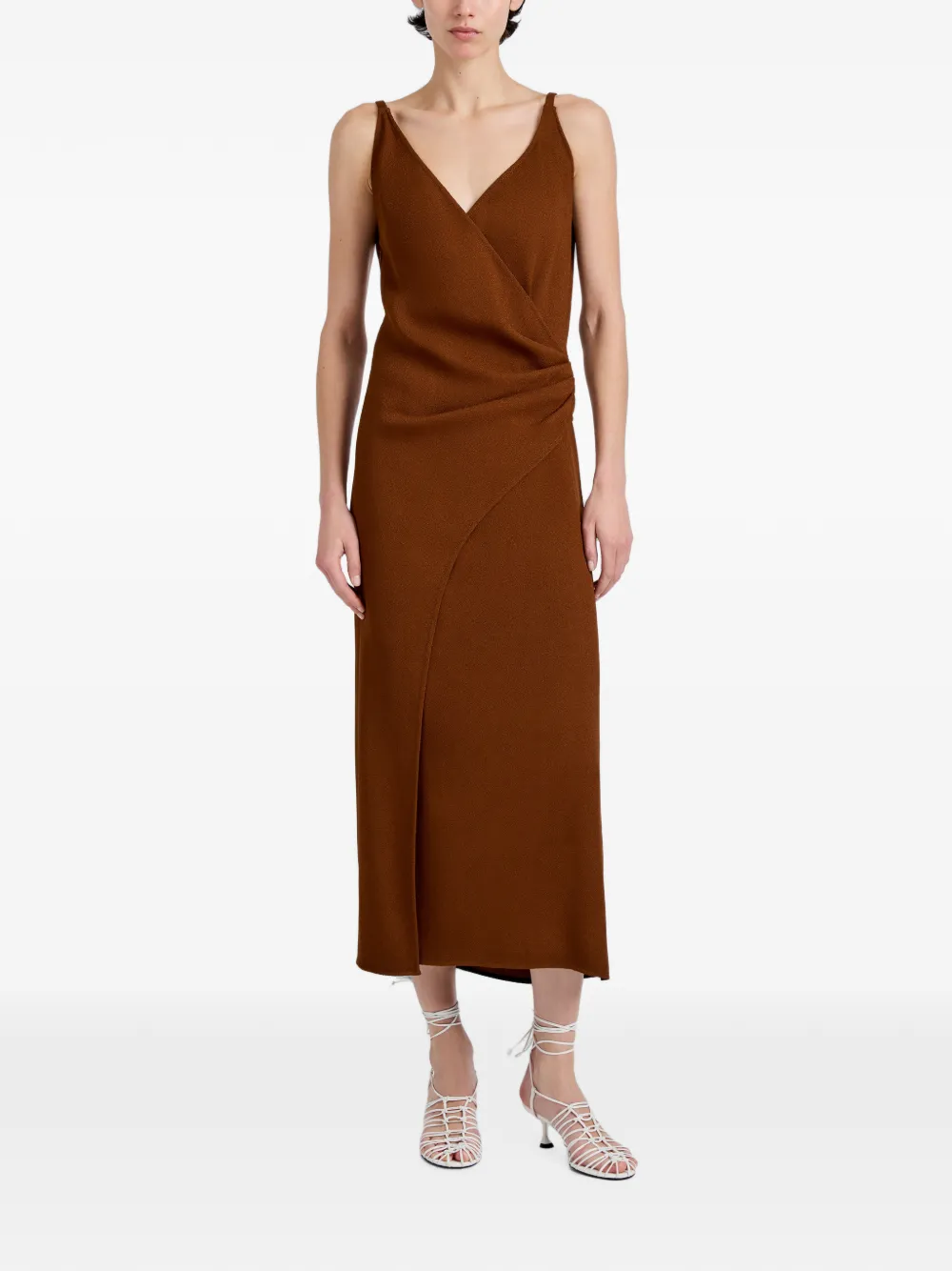 Proenza Schouler Noema sable jurk Bruin