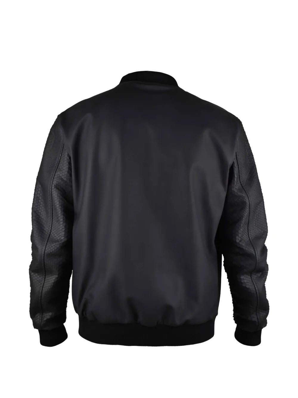 Philipp Plein Leren bomberjack Zwart