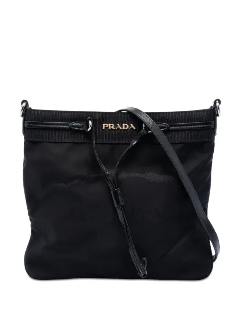 Prada Pre-Owned 2000-2026 Tessuto Canapa Logo crossbody bag