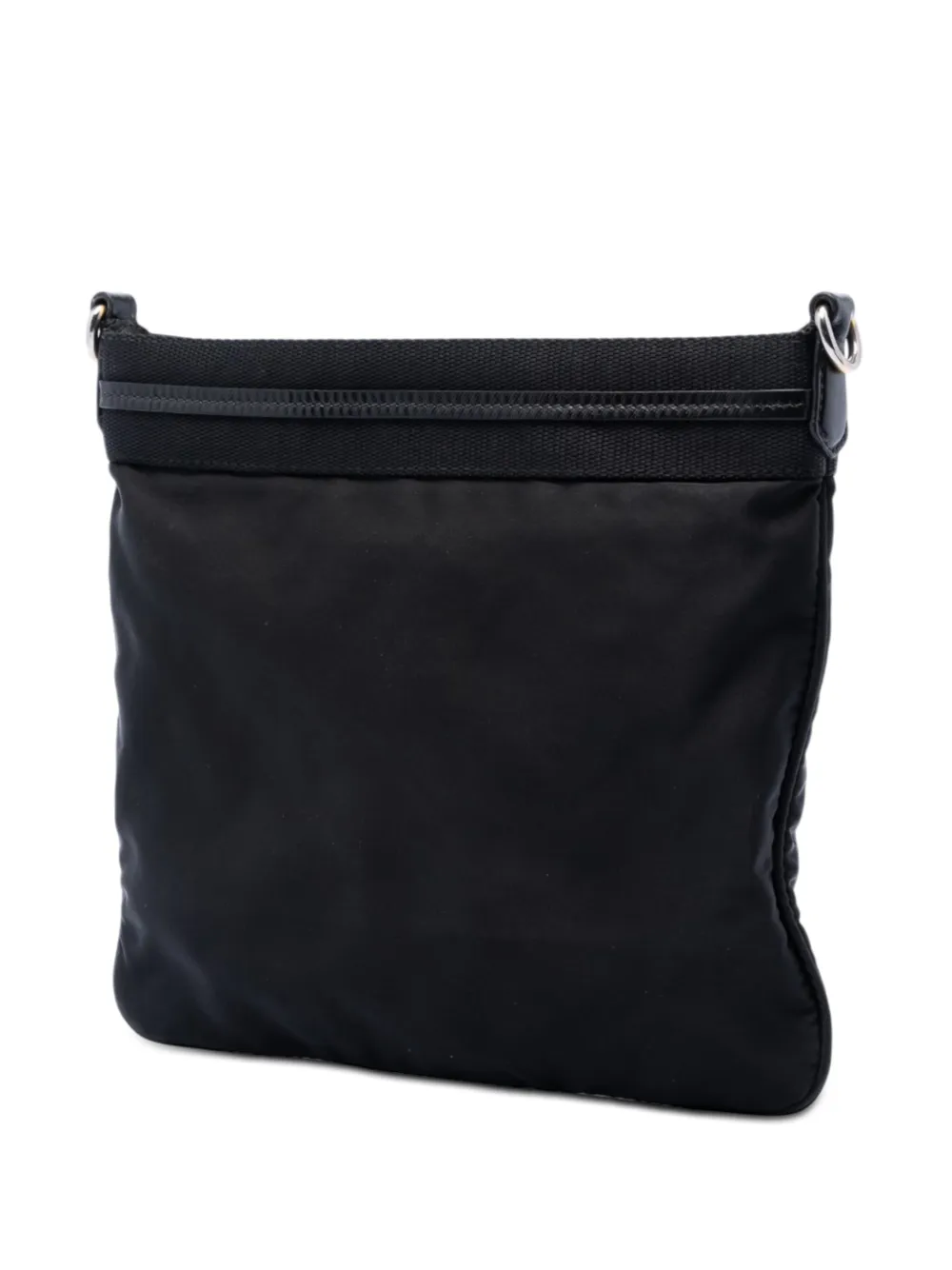 Prada Pre-owned 2000-2026 Tessuto Canapa Logo Crossbody Bag in Black, view 3