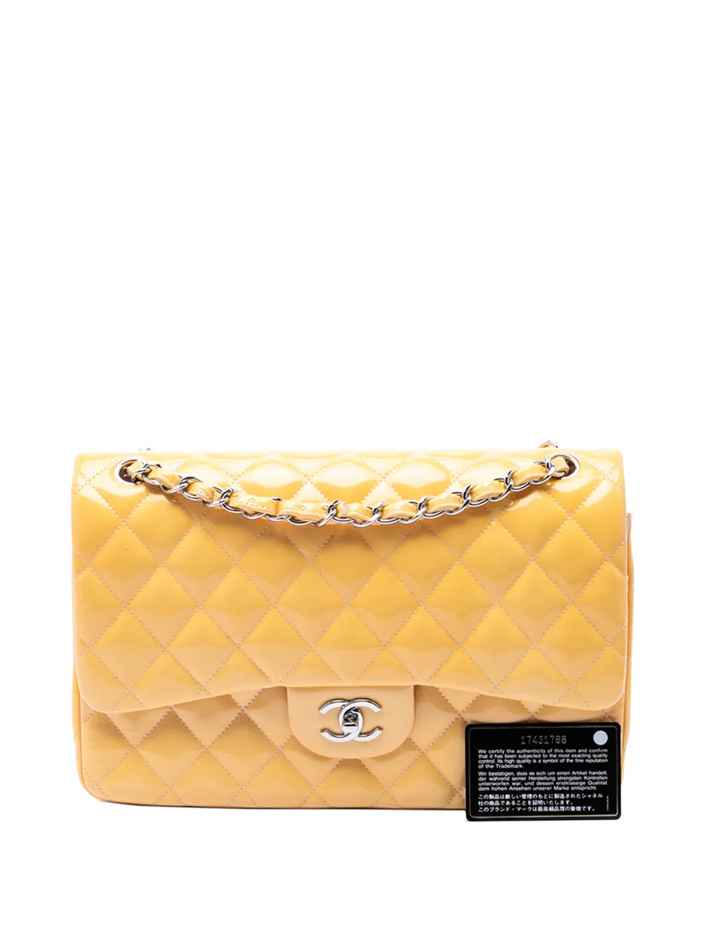CHANEL Pre-Owned 2012-2013 Jumbo Classic Patent Double Flap