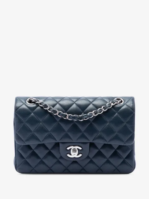 CHANEL Pre-Owned 2018-2019 Small Classic Lambskin Double Flap shoulder bag