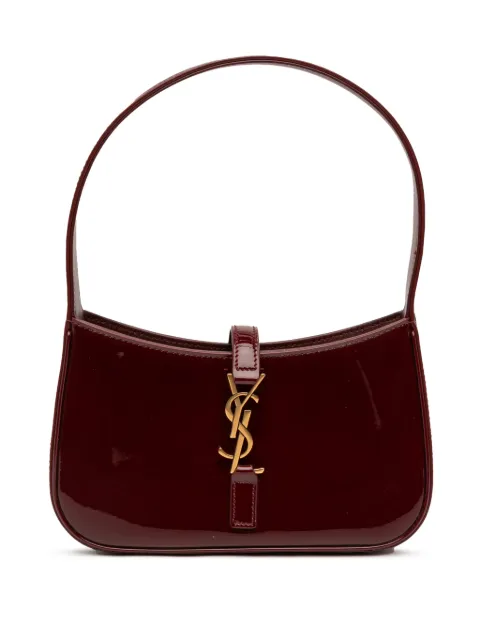 Saint Laurent Pre-Owned 2024 Mini Patent Le 5 a 7 shoulder bag