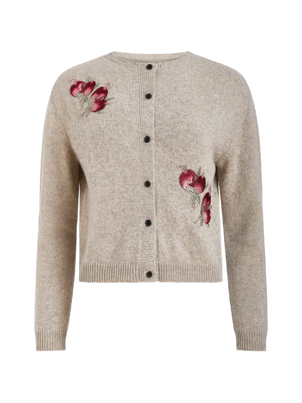 Markarian Theodora pomegranate-beaded cardigan - Neutrals