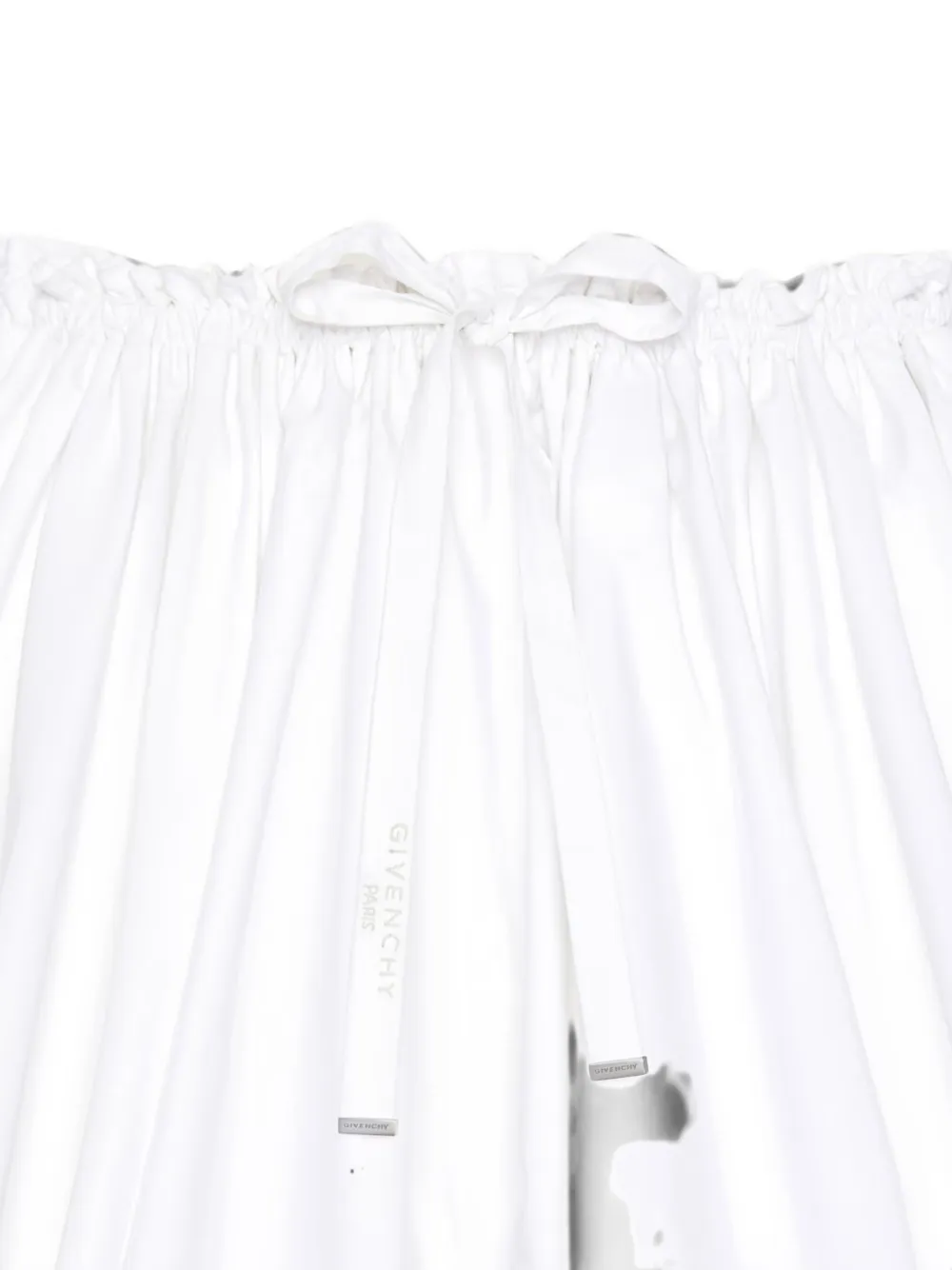 Givenchy Popeline mini-rok met plooien Wit