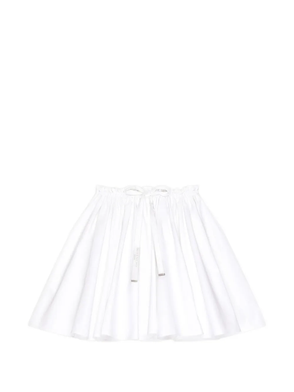 Givenchy Popeline mini-rok met plooien Wit