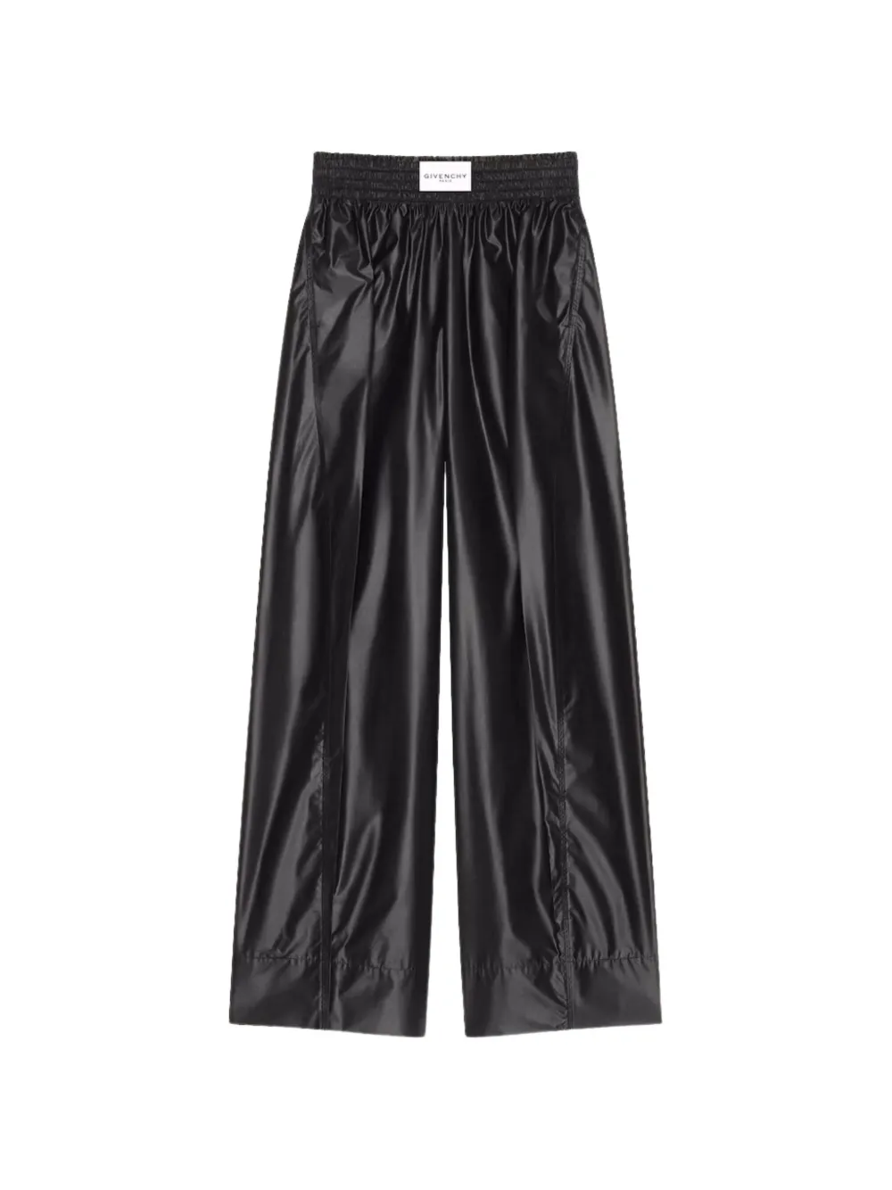 Givenchy Cocoon elastic-waist pants in technical poplin - Nero