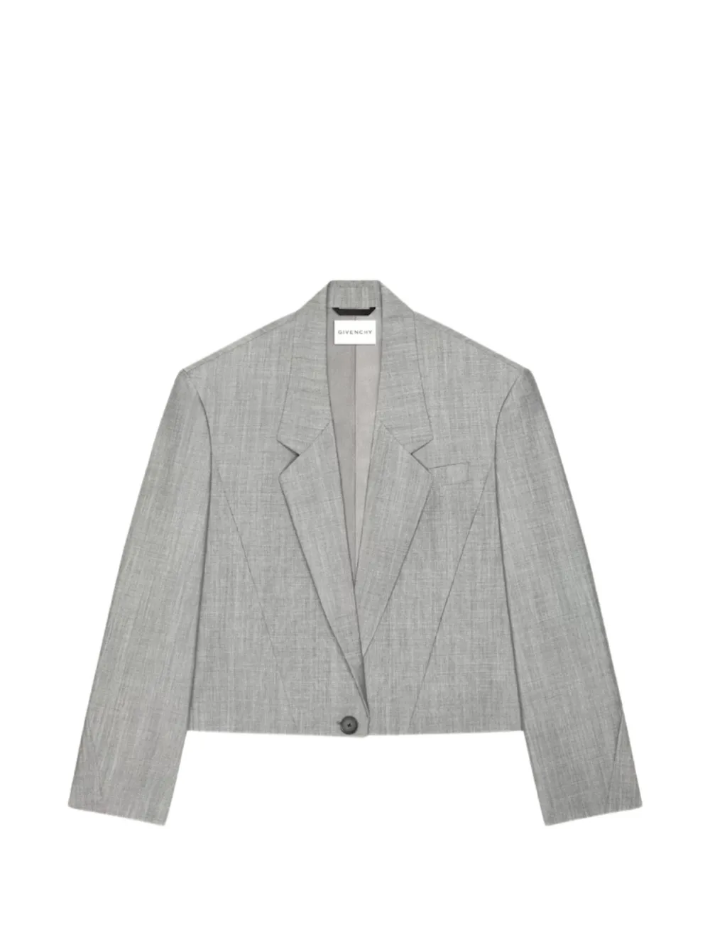 Givenchy cropped single-breasted blazer - Grigio