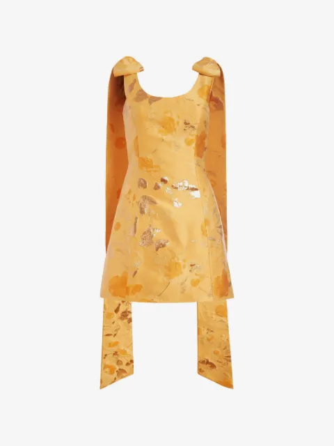Markarian Gita floral-brocade A-line mini dress