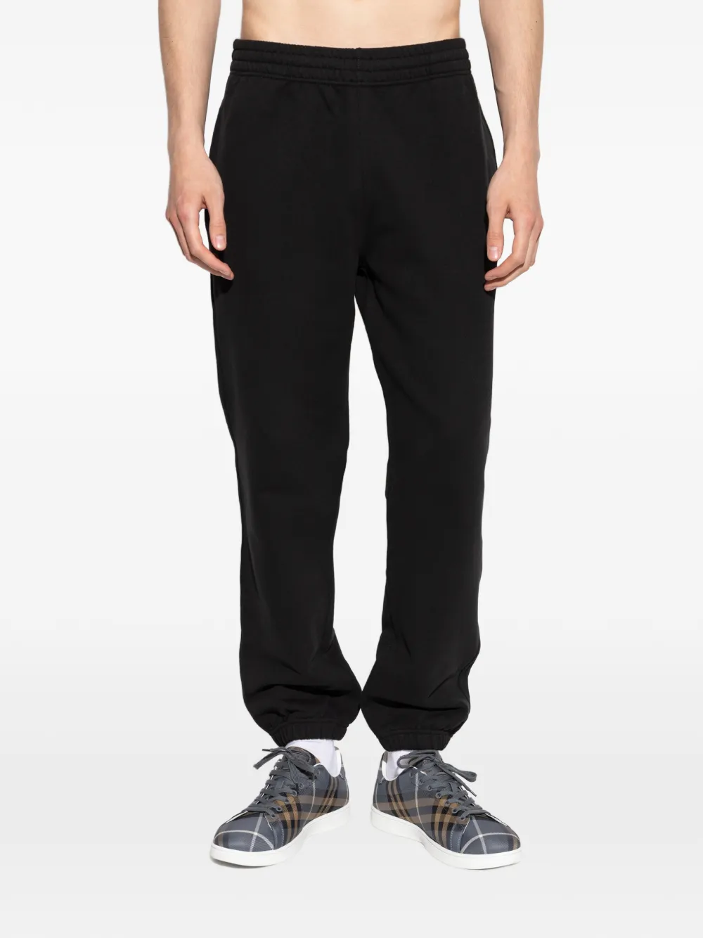 Burberry Trainingsbroek met geborduurd logo Zwart