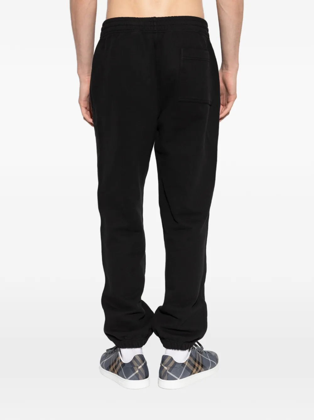 Burberry Trainingsbroek met geborduurd logo Zwart