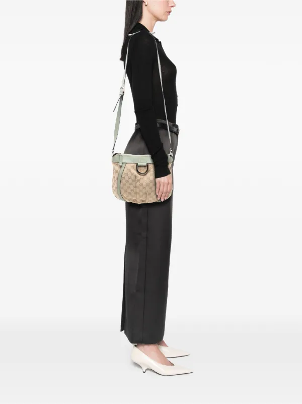 GUCCI アビー GGキャンバス Dリング ショルダーバッグ Gucci Pre-Owned 2016-2026 GGキャンバス アビー Dリング ショルダー