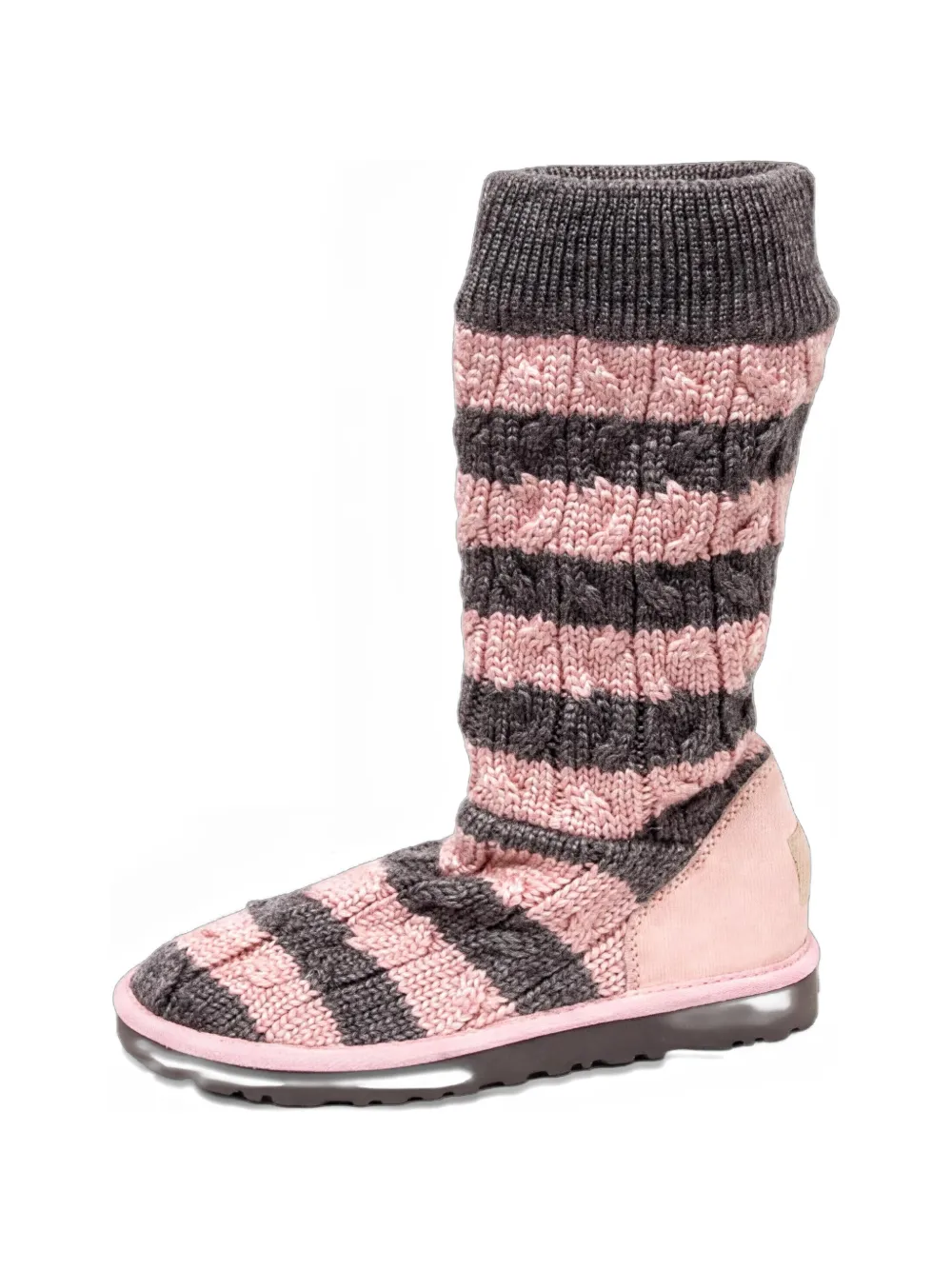 UGG Kids Classic Tall cable-knit boots - Rosa