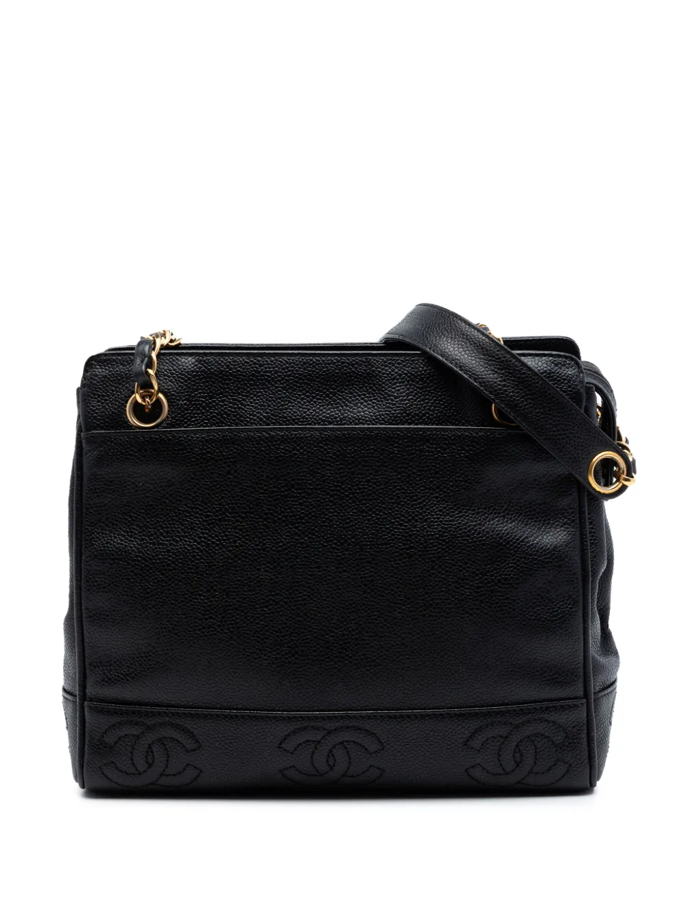 CHANEL Pre-Owned 1996-1997 Triple CC Caviar tote bag - Nero