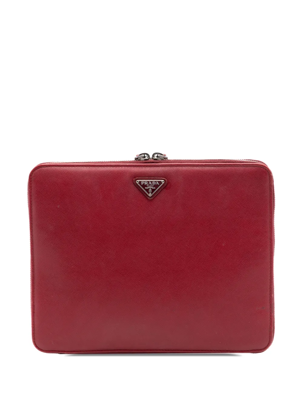 Prada Pre-Owned 2000-2013 Saffiano Zip Around iPad Case clutch bag - Rot