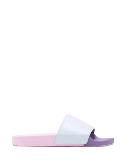 Champion Split logo-embossed slides