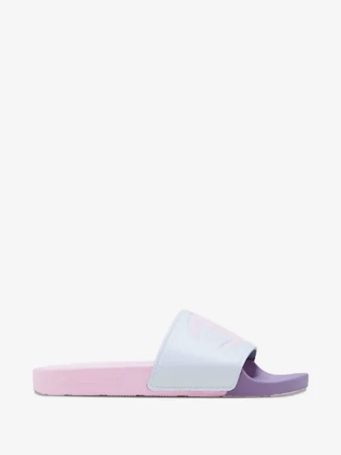 Champion Split logo-embossed slides