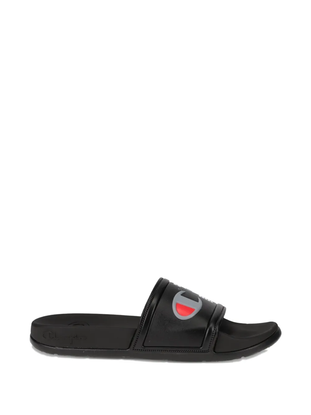 Champion Squish logo-print slides Zwart