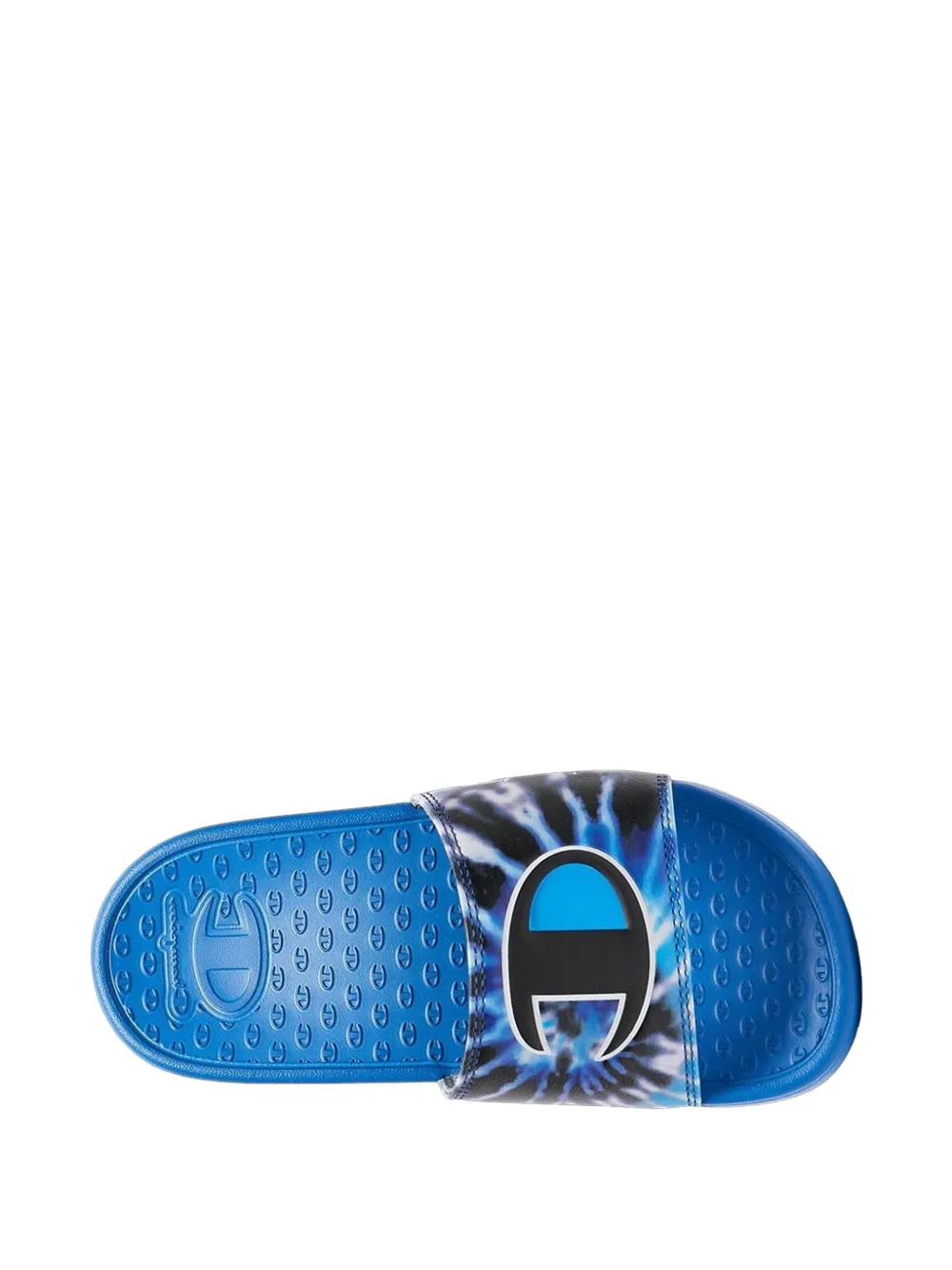 Champion Slippers met tie-dye effect Blauw