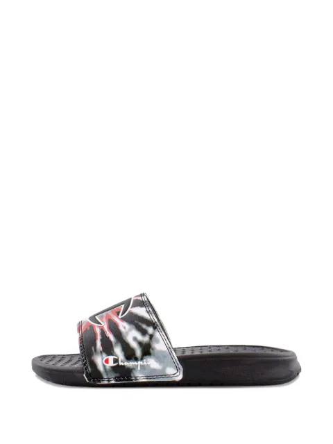 Champion tie-dye-effect slides