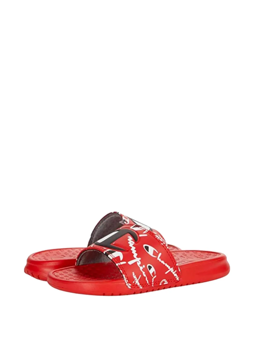 Champion Super logo-print slides Rood
