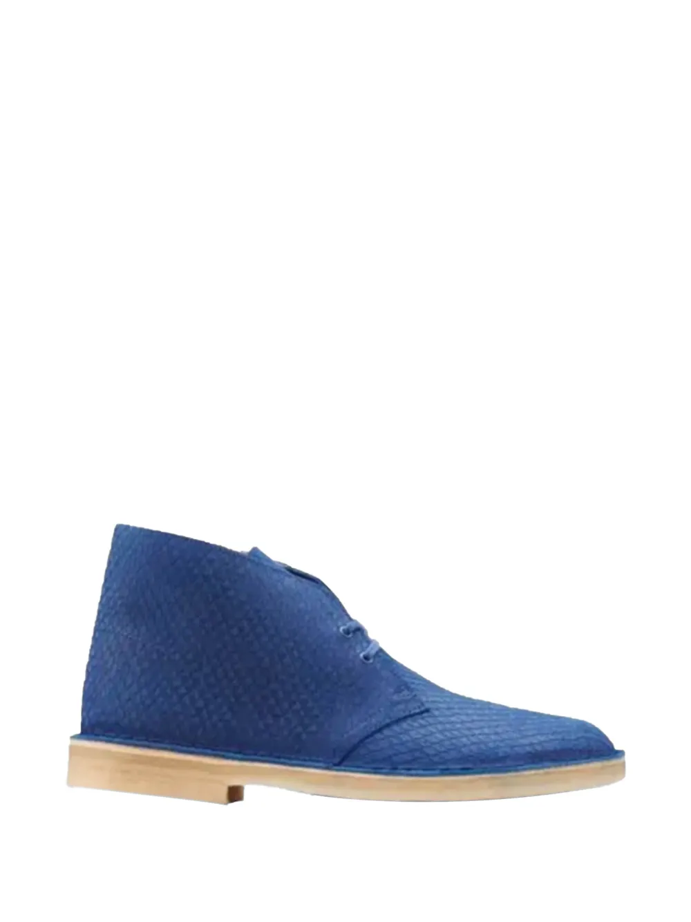 Clarks Originals snake-effect leather desert boots Blauw