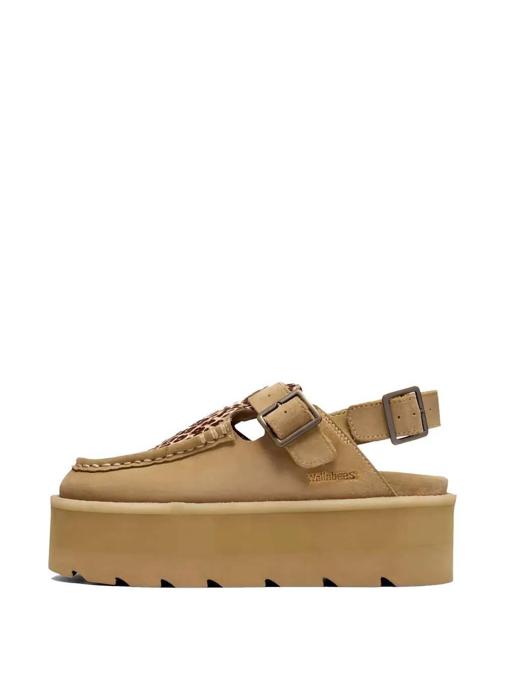 Clarks Originals Meare Easy leopard-print sandals - Toni neutri