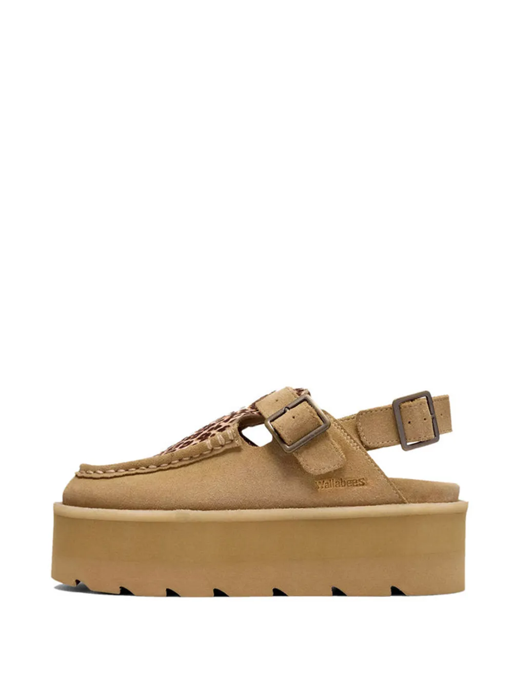 Clarks Originals Meare Easy leopard-print sandals - Toni neutri