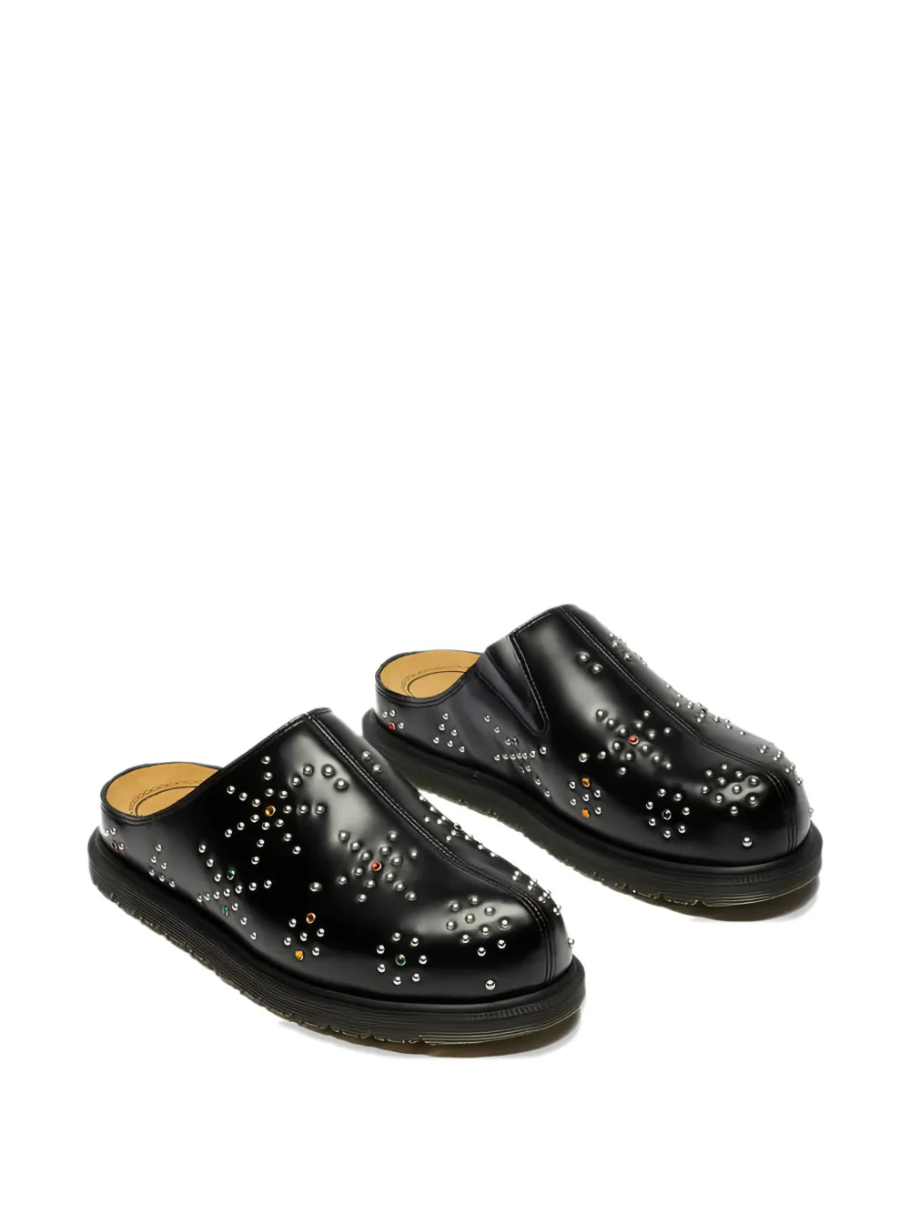 Dr. Martens San stud-embellished mule sandals Zwart