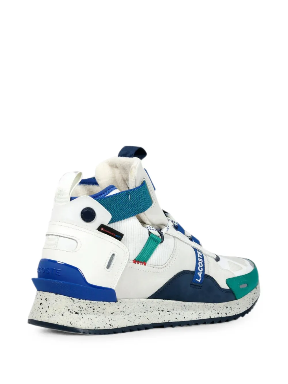 Lacoste Run Breaker leren sneakers met vlakken Beige
