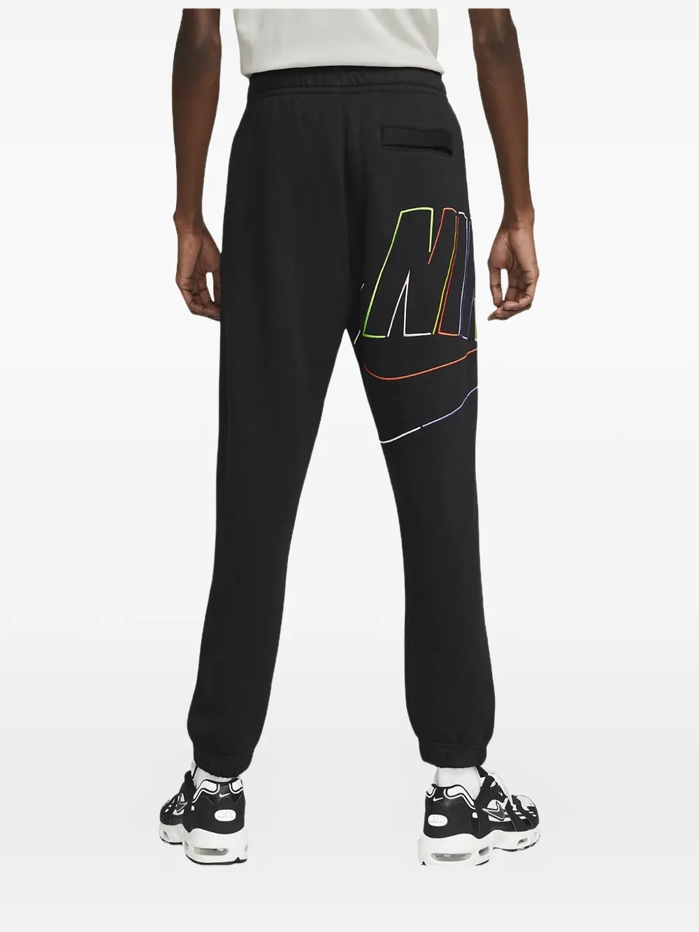 Nike Club Fleece+ trainingsbroek met logoprint Zwart