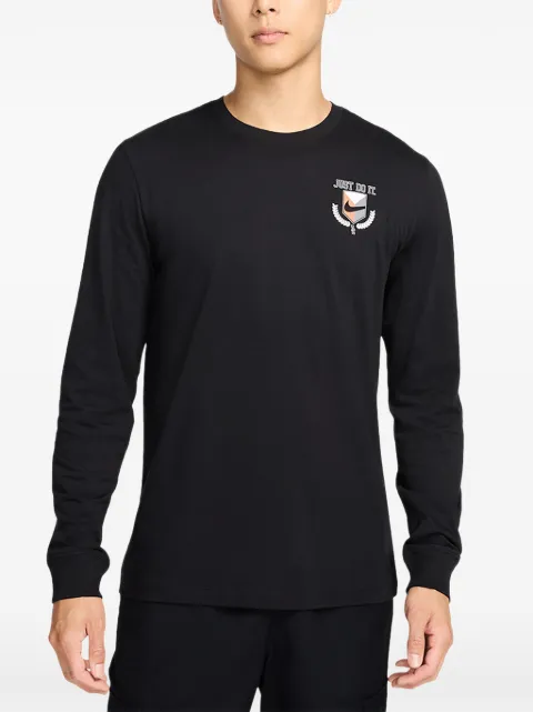 Nike logo-print long-sleeve T-shirt