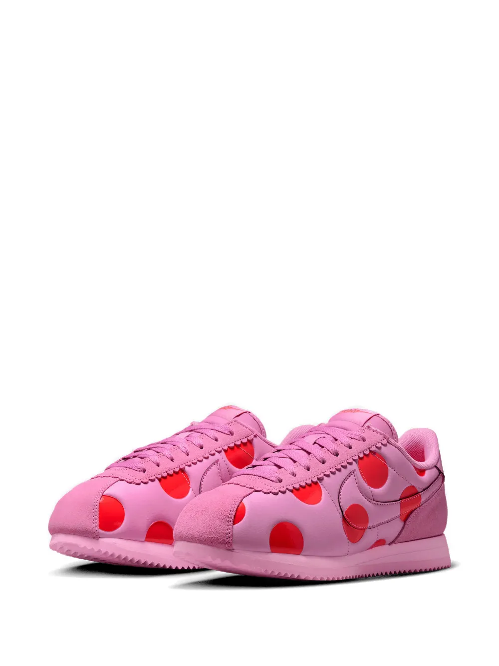 Nike Cortez sneakers met stippen Roze