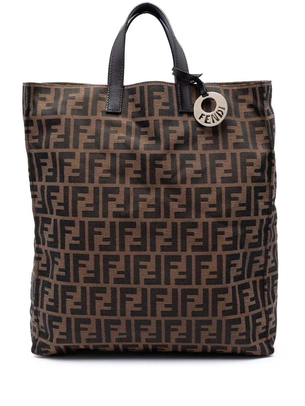 Fendi Pre-Owned 2010-2026 Zucca Canvas Shopping tote bag - Marrone