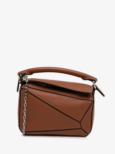 Loewe Pre-Owned 2020 Nano Calfskin Puzzle satchel