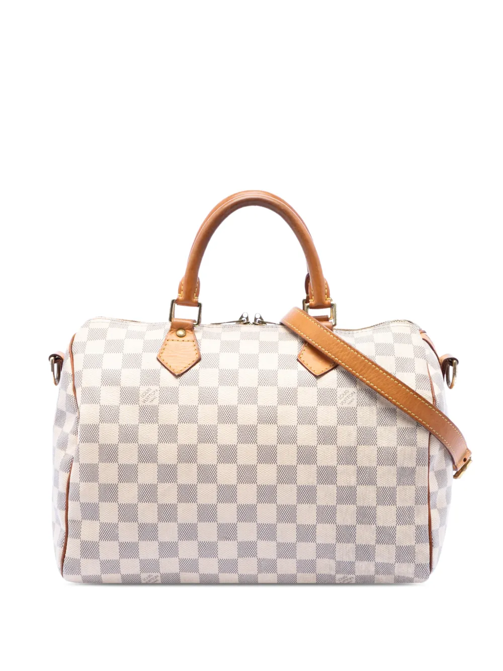 Louis Vuitton Pre-Owned 2013 Damier Azur Speedy Bandouliere 30 satchel - White