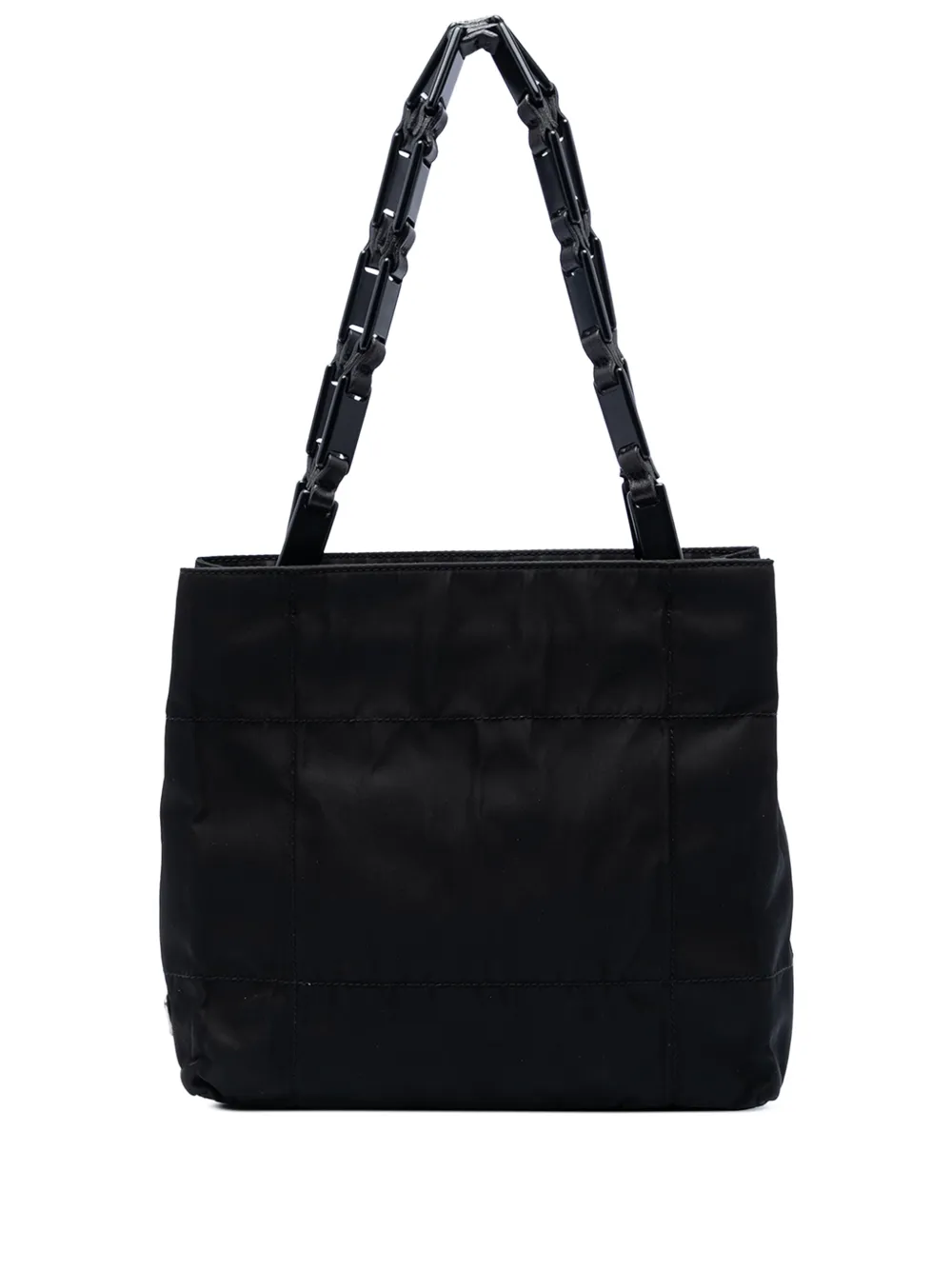 Prada Pre-Owned 2000-2013 Tessuto Impunto Chain tote bag - Nero