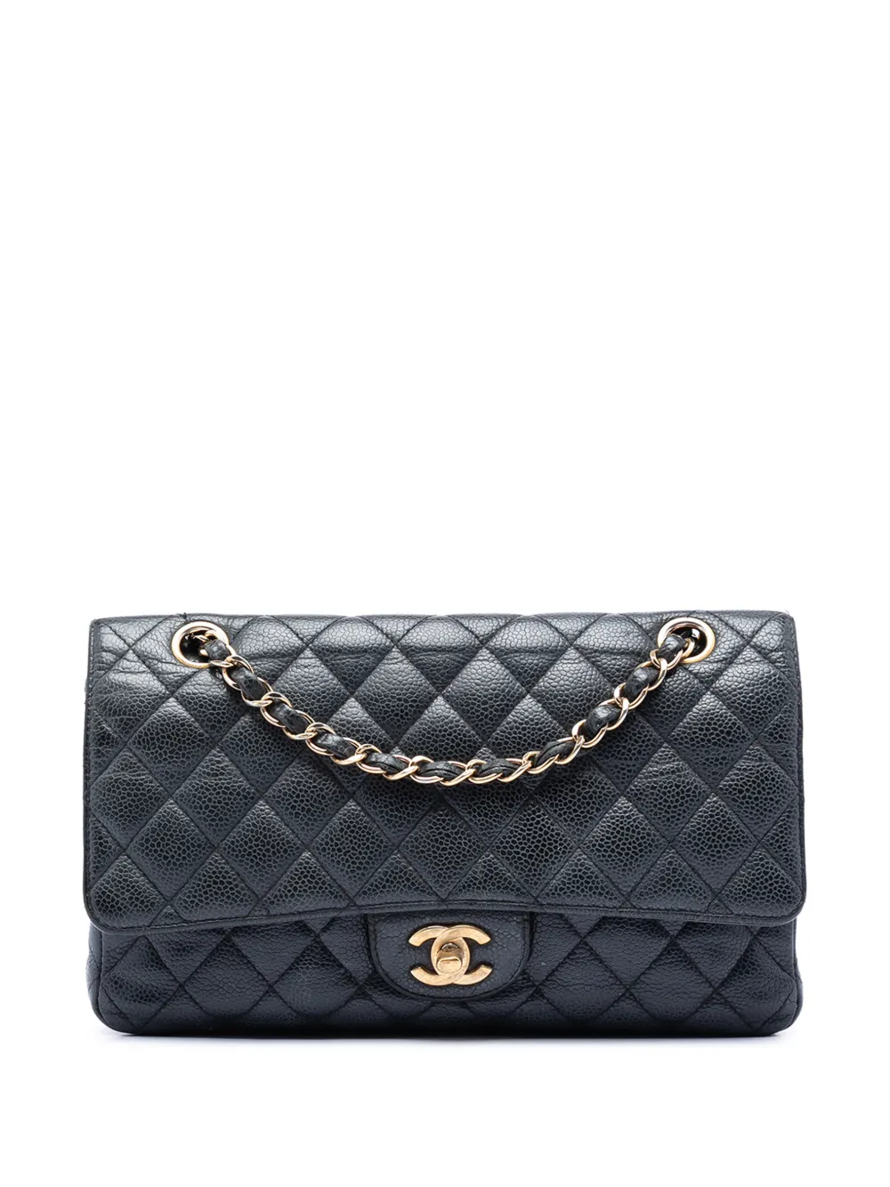 CHANEL Pre-Owned 2011 Medium Classic Caviar Double Flap shoulder bag - Nero