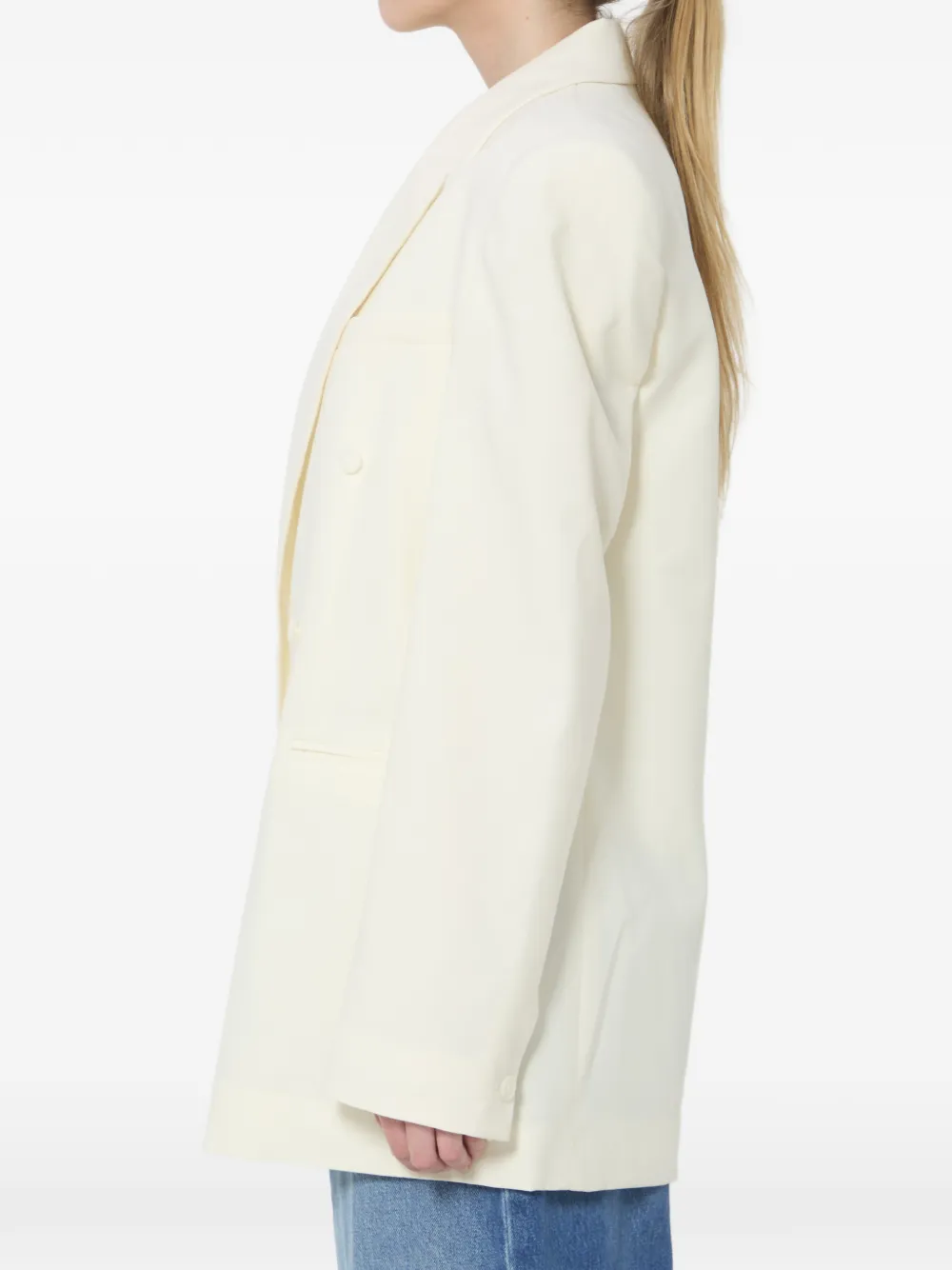 The Frankie Shop Monterey blazer met dubbele rij knopen Wit