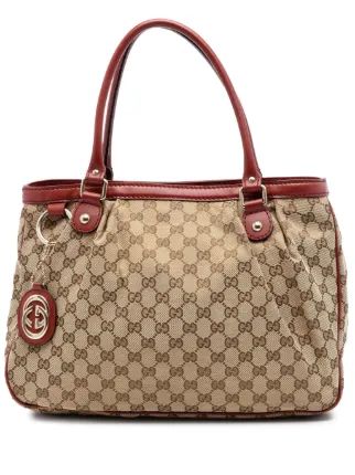 Gucci Pre-Owned 2016-2026 GGキャンバス スーキーハンドバッグ 