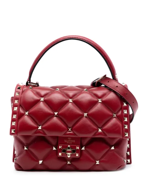 Valentino Garavani Pre-Owned 2018-2026 Medium Lambskin Candystud Top Handle satchel