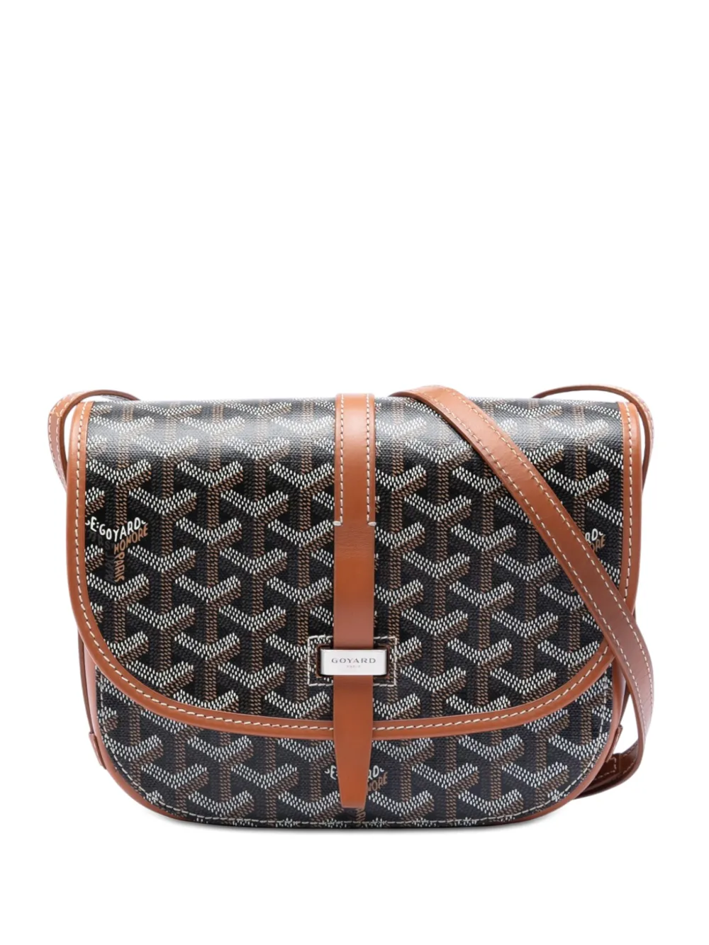 Goyard Pre-Owned 2020 Goyardine Belvedere PM crossbody bag - Nero