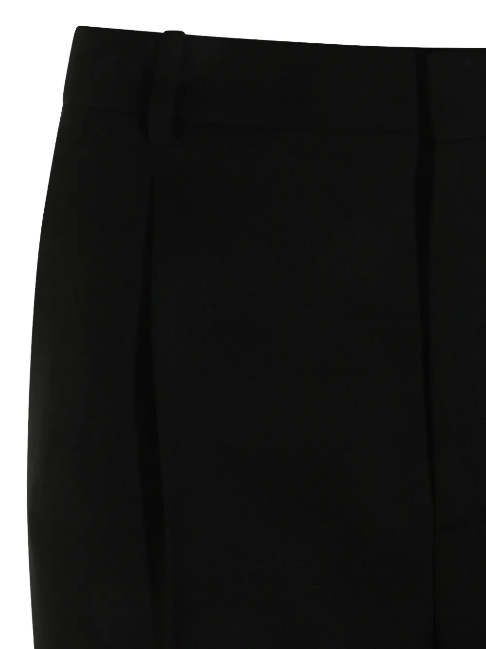 Saint Laurent Broek met riemlussen Zwart