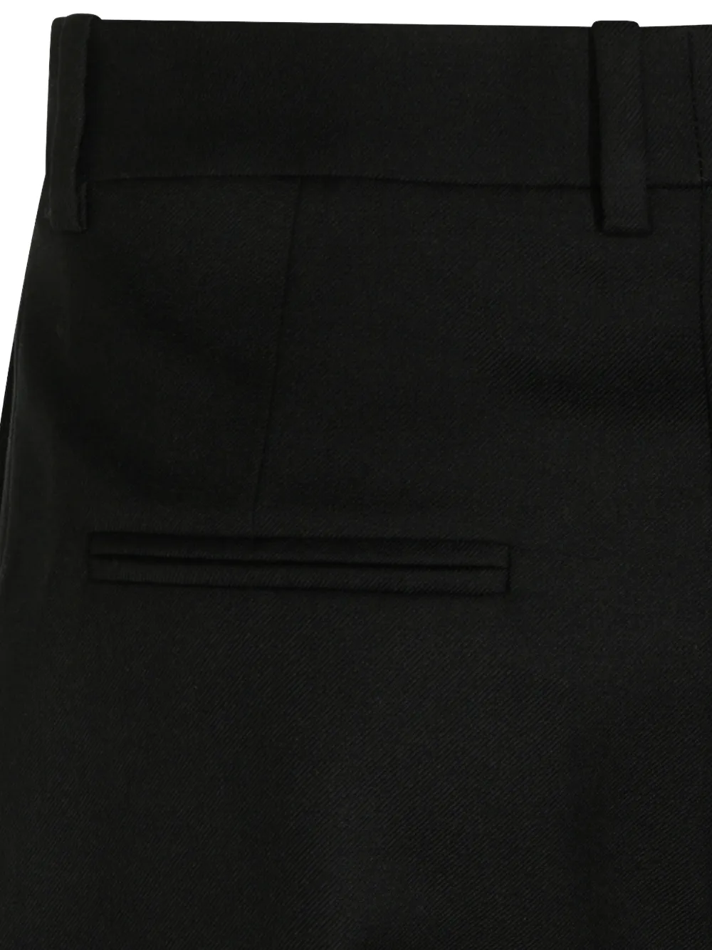 Saint Laurent Broek met riemlussen Zwart