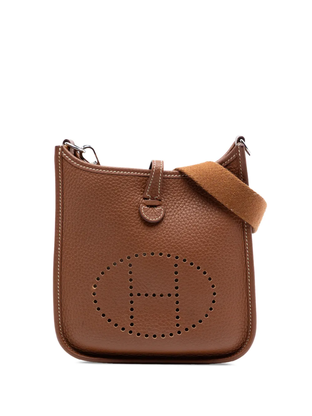 Hermès Pre-Owned 2016-2025 Clemence Evelyne 16 Amazone crossbody bag - Marrone