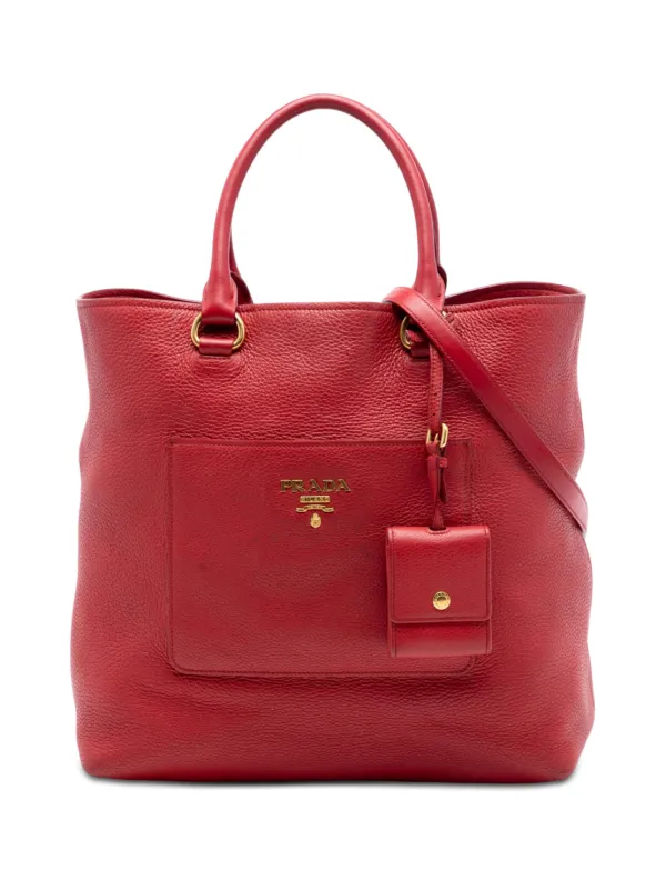 Prada Pre-Owned 2010-2026 ヴィッテロ ダイノ フロント ポケット