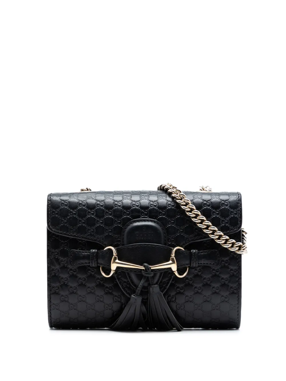Gucci Pre-Owned 2016-2025 Mini Microguccissima Emily crossbody bag - Nero